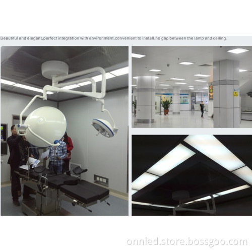 ONN-P Clean Room LED Lighting Fixture 600x600 LED Panel Light Bevel Edge Design
